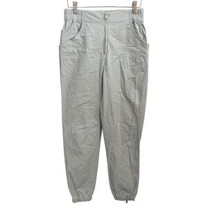 Thakoon Womens Tencel Taper Jogger Gray Small Elastic Waist Athleisure Gorpcore